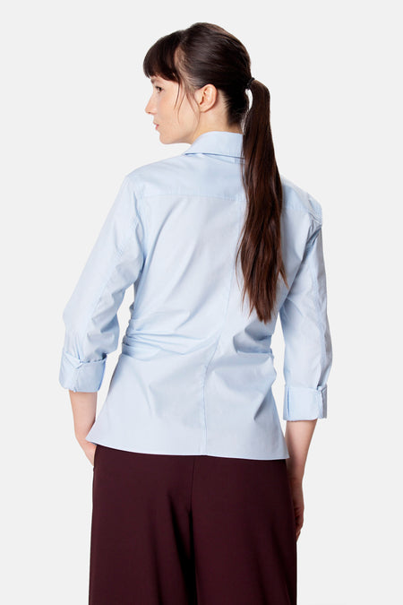 Blouse à manches longues - bleu