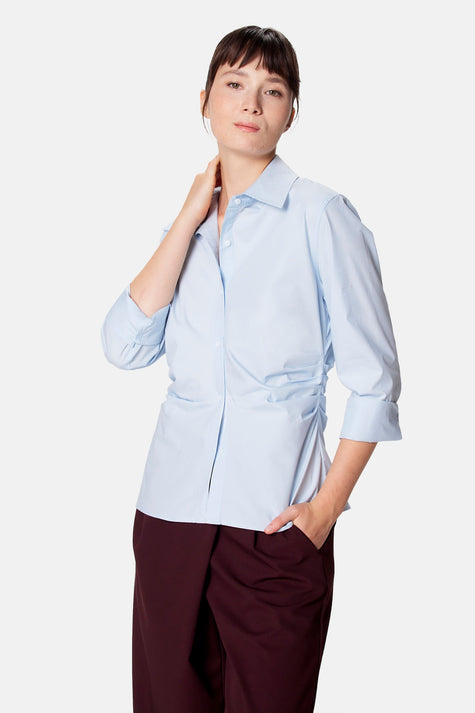 Blouse à manches longues - bleu