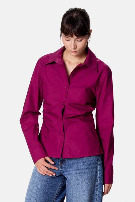 Blouse à manches longues - violet