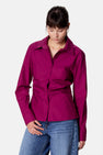 Blouse à manches longues - violet