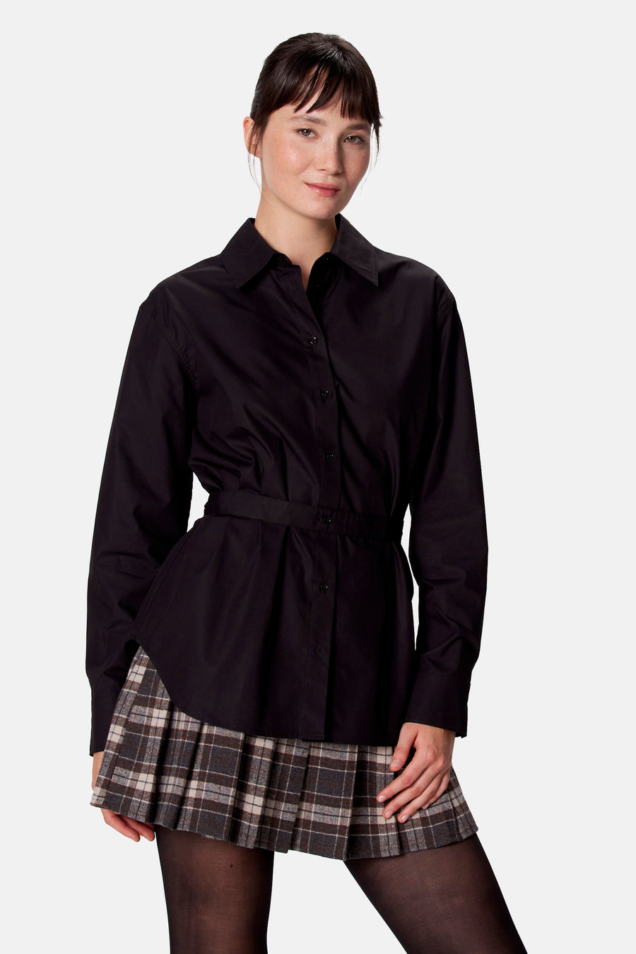 Blouse à manches longues - noir