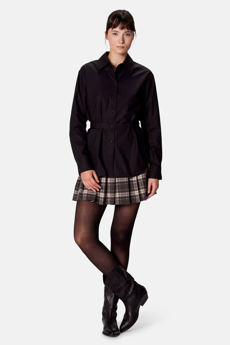 Blouse à manches longues - noir