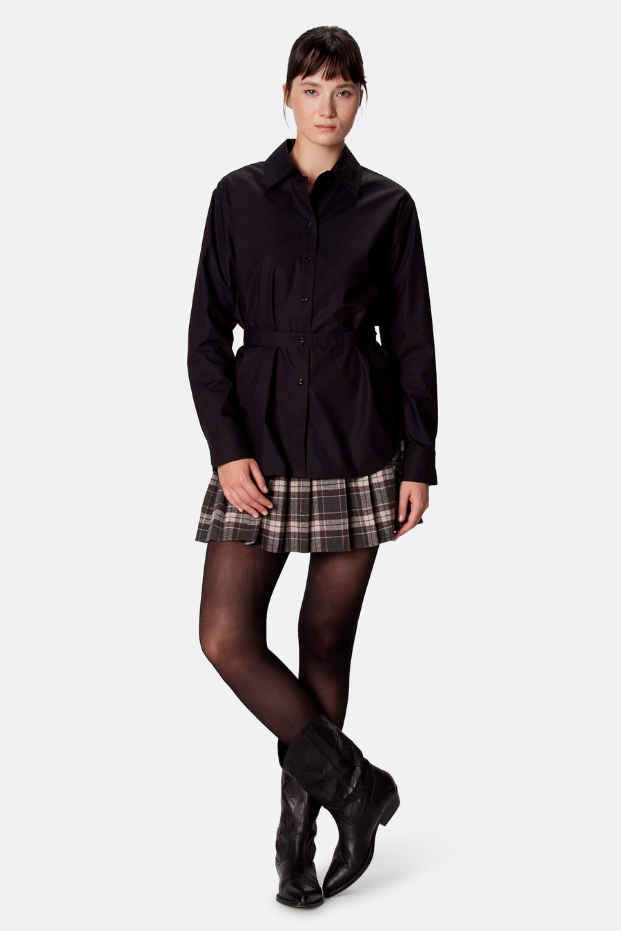 Blouse à manches longues - noir