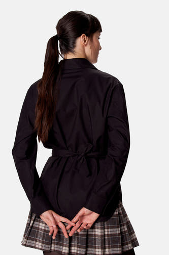 Blouse à manches longues - noir