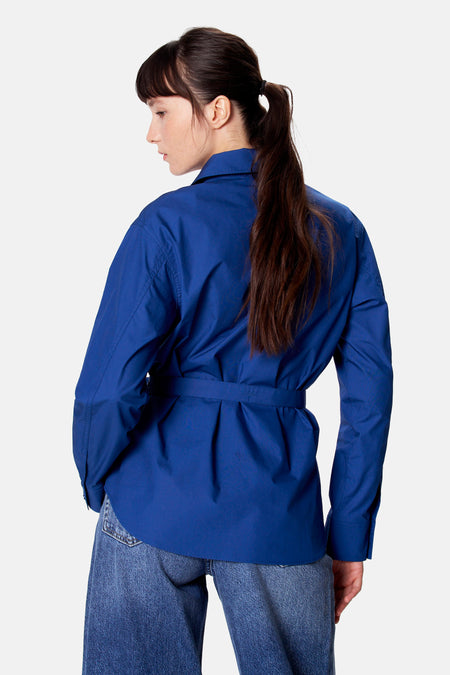 Blouse à manches longues - bleu