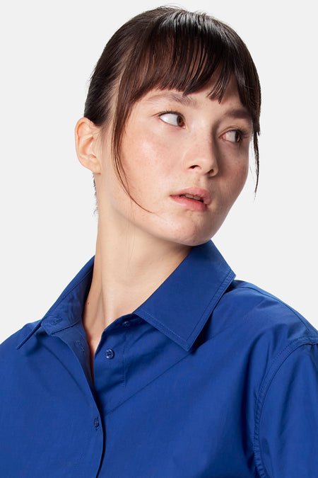 Blouse à manches longues - bleu