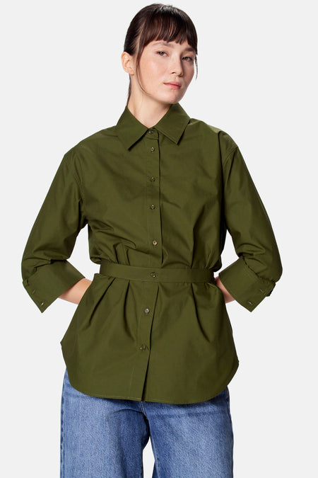 Blouse à manches longues - vert