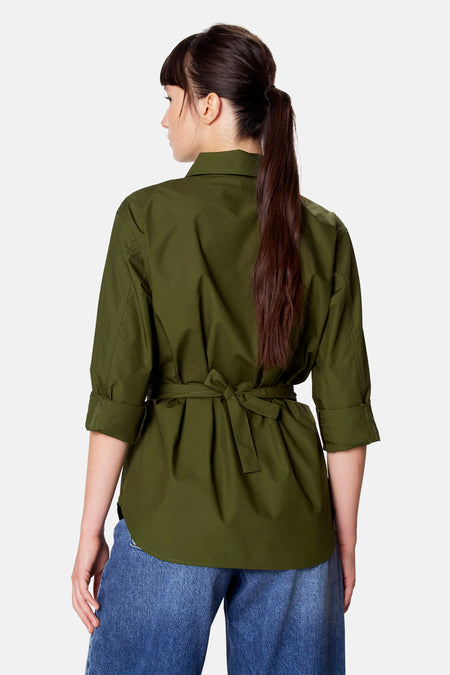 Blouse à manches longues - vert