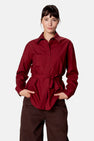 Blouse à manches longues - rouge