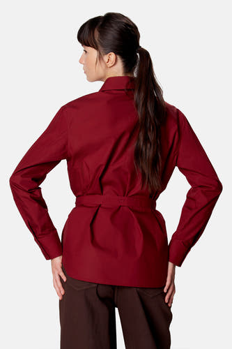 Blouse à manches longues - rouge