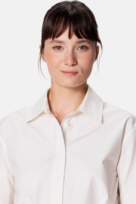 Blouse à manches longues - blanc
