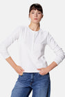 Top uni manche longue blanc - Clouds of Fashion