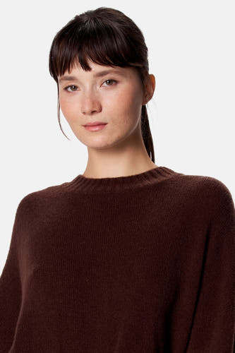 Pull col V brun - Clouds of Fashion