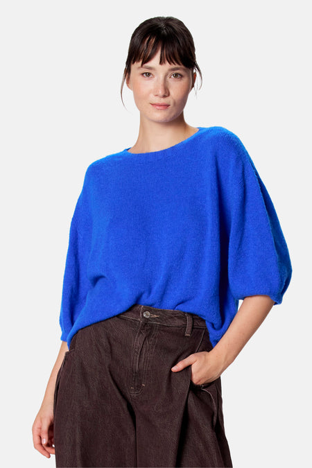 Pull à manches courtes - bleu