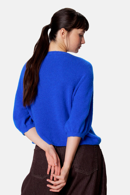 Pull à manches courtes - bleu