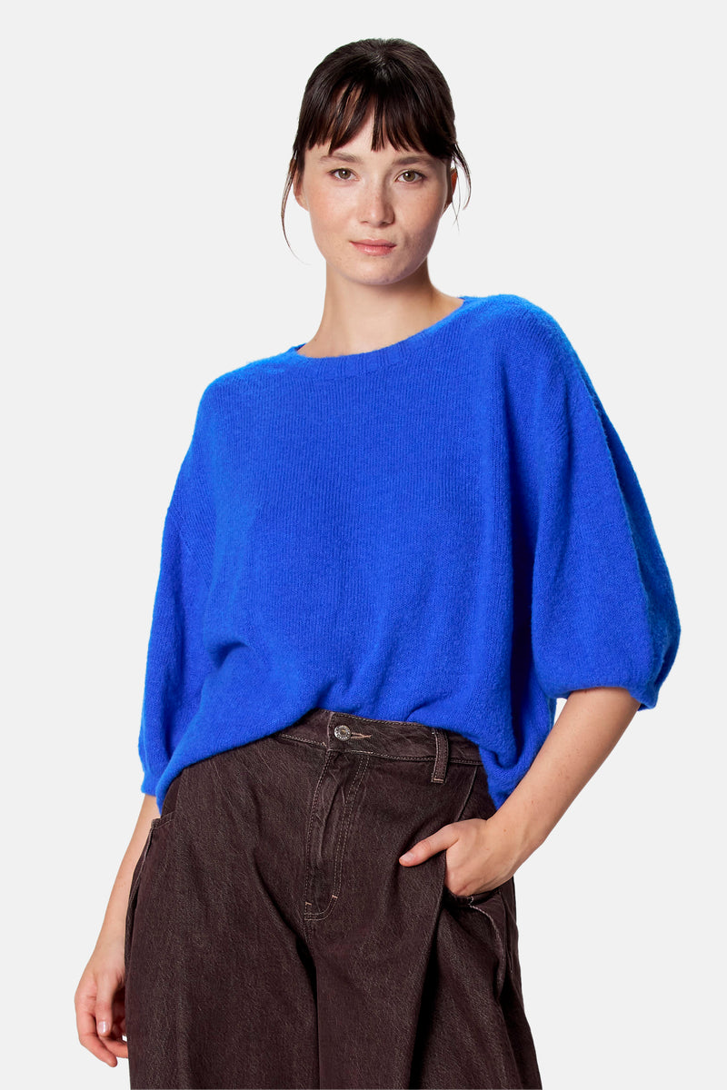Pull à manches courtes - bleu