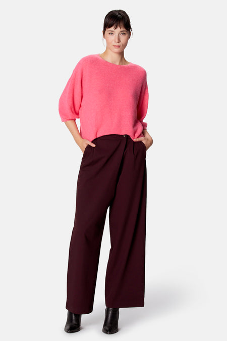 Pull à manches courtes - rose