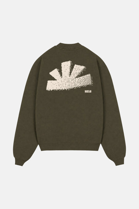 Sweat col O vert - BASELAB