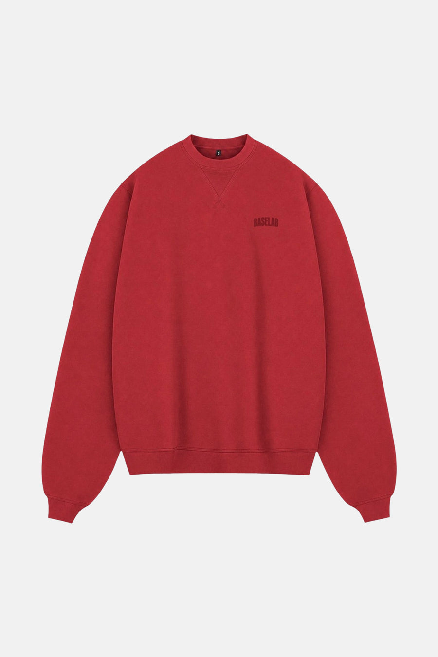 Sweat col O - rouge