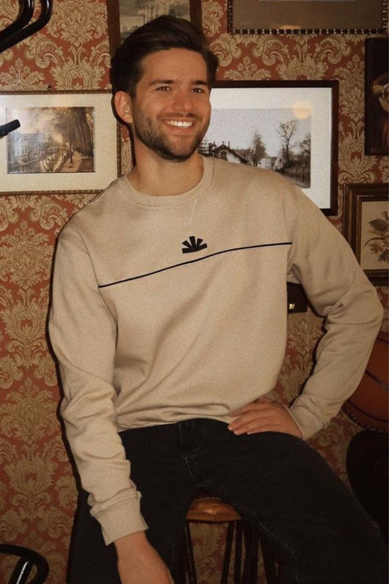 Sweat col O Beige - BASELAB
