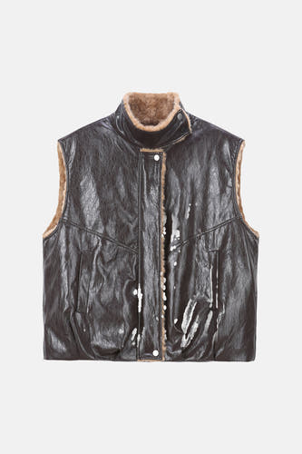 Veste sans manches - brun