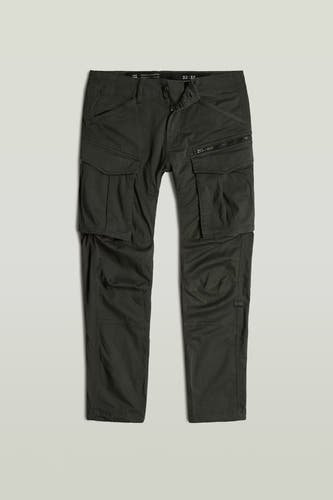 Jean cargo gris de G-Star RAW, avec des poches sur les cuisses et une fermeture éclair.