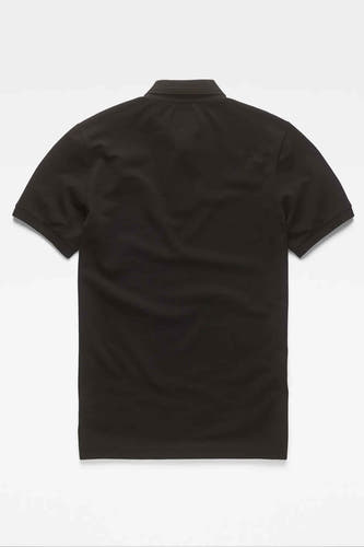 T-shirt polo noir de G-Star RAW, vu de l'arrière.