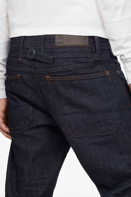 Jean &agrave; coupe carrot - bleu