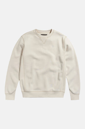 Pull de couleur écru à col rond de G-Star RAW, avec manches raglan et un logo discret sur la poitrine.
