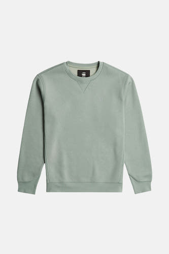 Sweater vert de G-Star RAW, avec des manches longues et un col rond.