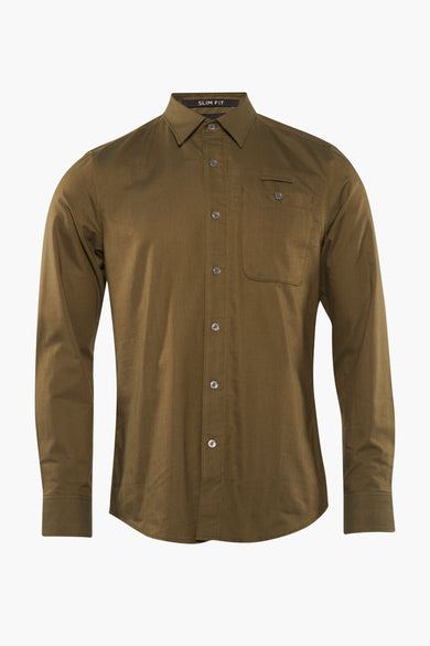 Chemise &agrave; manches longues - vert