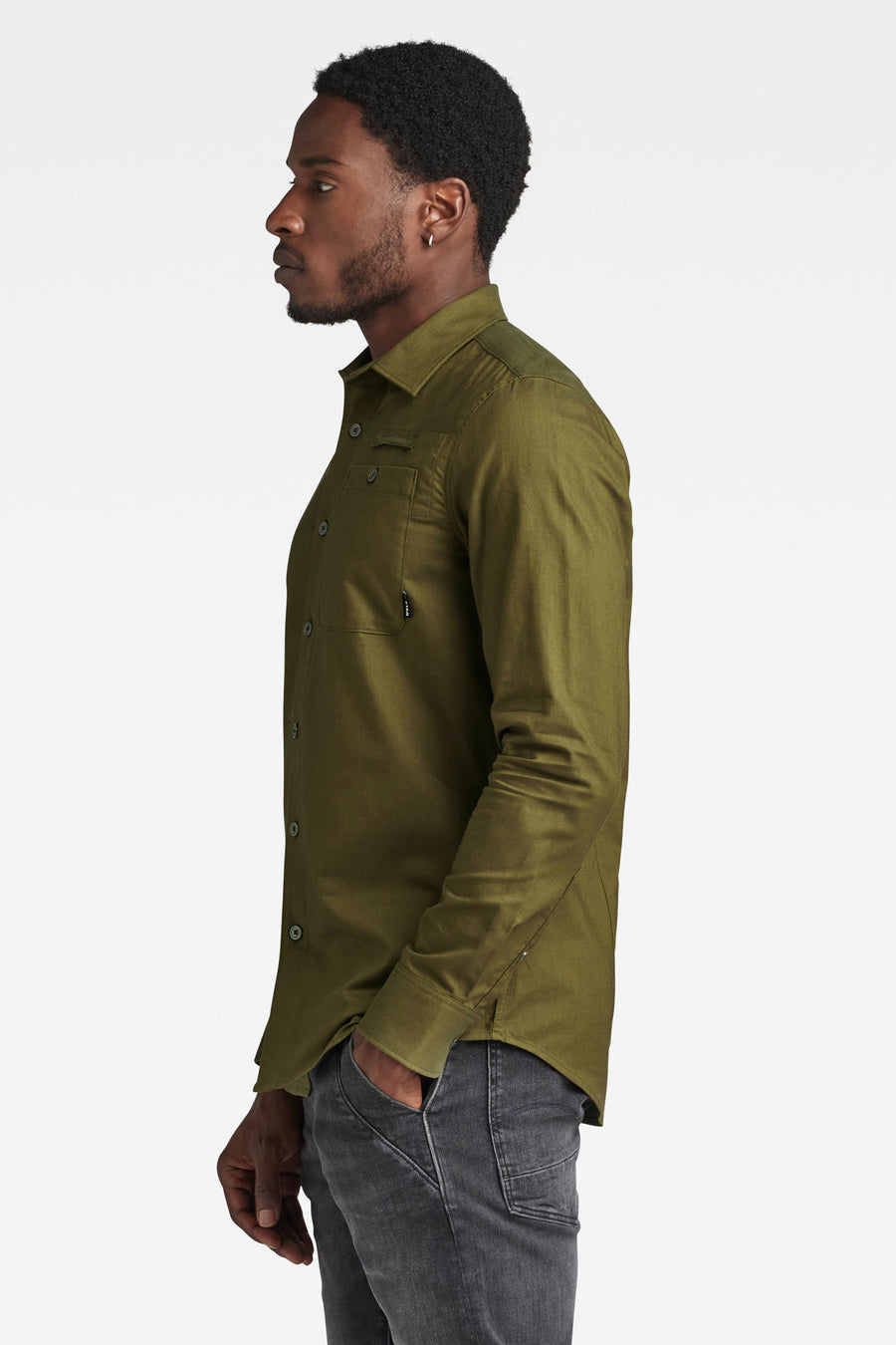 Chemise &agrave; manches longues - vert