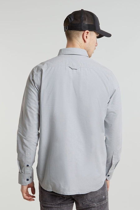 Chemise à manches longues - gris