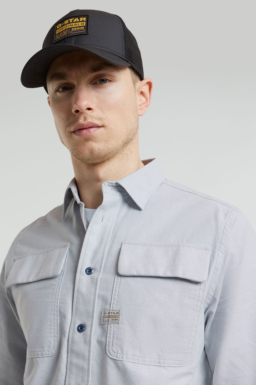 Chemise à manches longues - gris