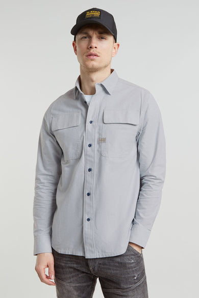 Chemise à manches longues - gris