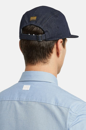 Chemise bleue à manches longues de G-Star RAW, design simple avec un petit logo sur le dos.