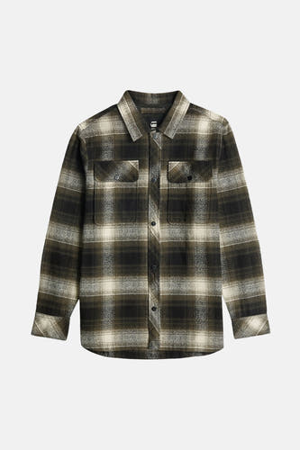 Veste verte de G-Star RAW avec un motif à carreaux et des manches longues.