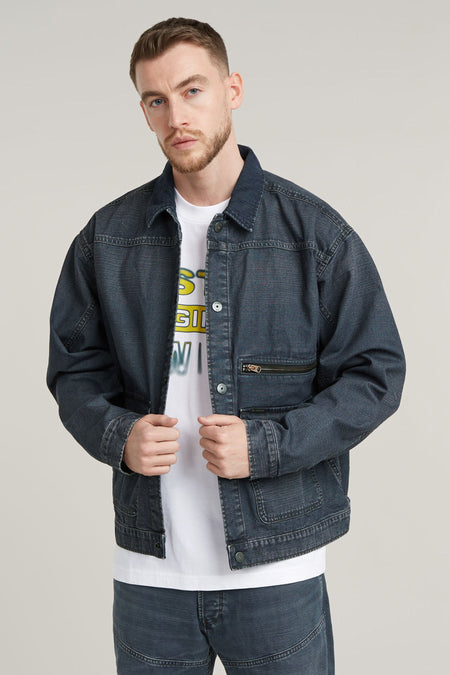 Veste en jean Dark blue denim - G-Star RAW