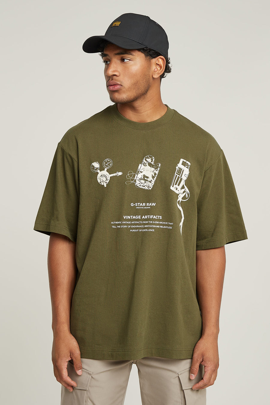 T-shirt à manches courtes - Kaki - G-Star RAW