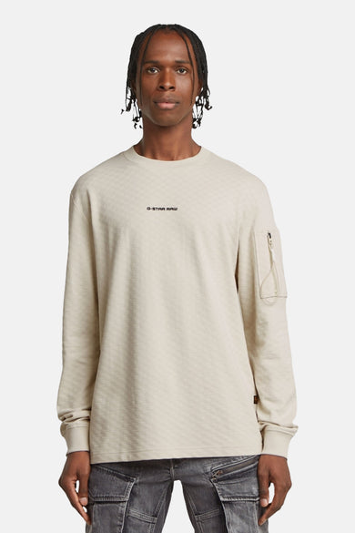 Sweat col O Écru - G-Star RAW