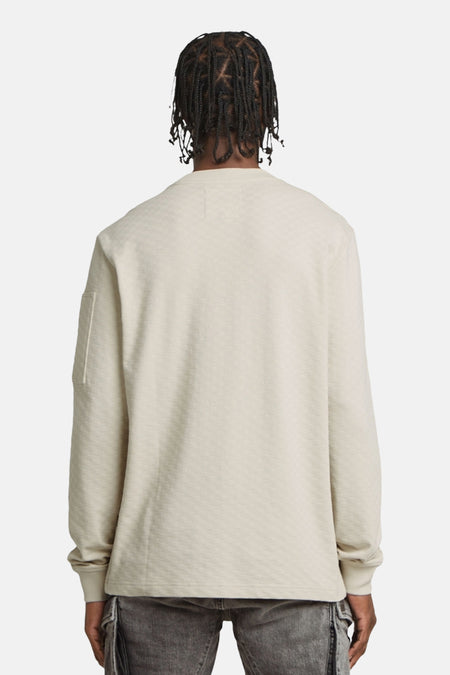 Sweat col O Écru - G-Star RAW