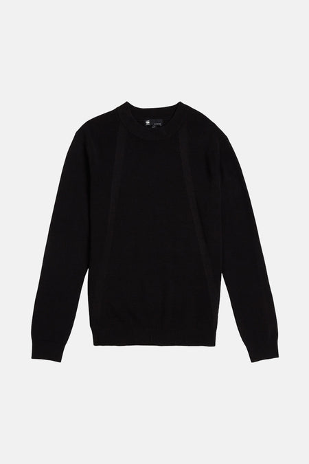 Pull à col rond - noir