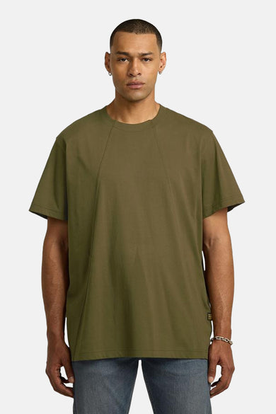 T-shirt vert avec manches longues de G-Star RAW, avec manches courtes et une encolure ronde.