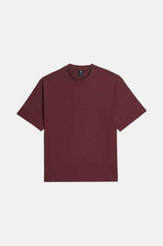 T-shirt Bordeaux à manches courtes de G-Star RAW, couleur unie et col rond.