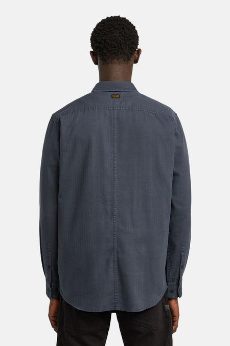 Chemise à manches longues - bleu