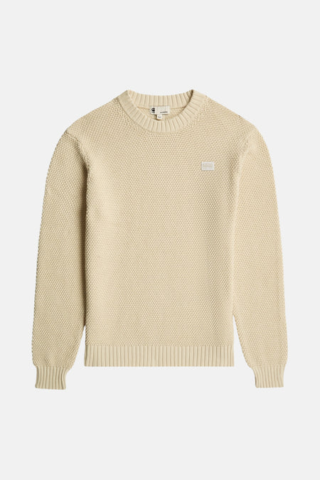 Pull à col rond - écru