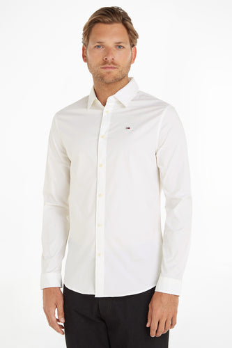 Chemise &agrave; manches longues - blanc - TOMMY JEANS