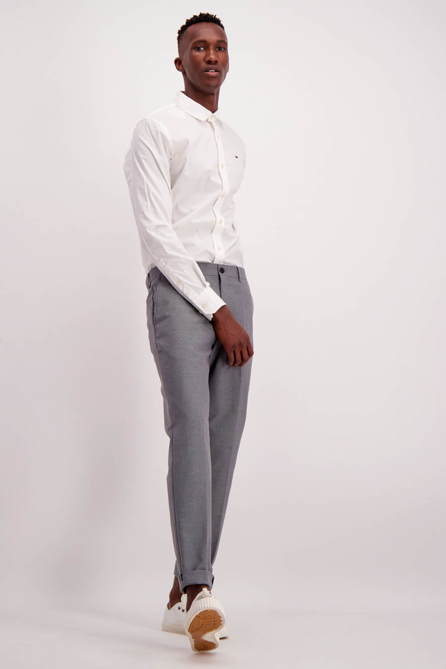 Chemise &agrave; manches longues - blanc - TOMMY JEANS