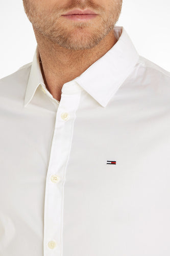 Chemise &agrave; manches longues - blanc - TOMMY JEANS