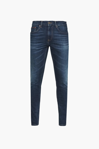 Jean &agrave; coupe carrot - bleu